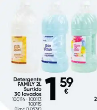 Family Cash Detergente FAMILY 2L Surtido 30 lavados oferta