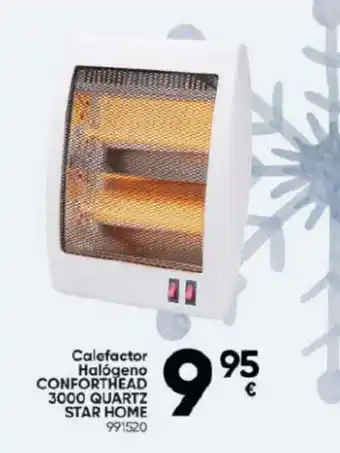 Family Cash Calefactor Halógeno CONFORTHEAD 3000 QUARTZ STAR HOME 991520 oferta