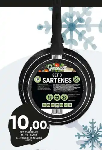 Family Cash SET 3SARTENES 18-22-26CM oferta