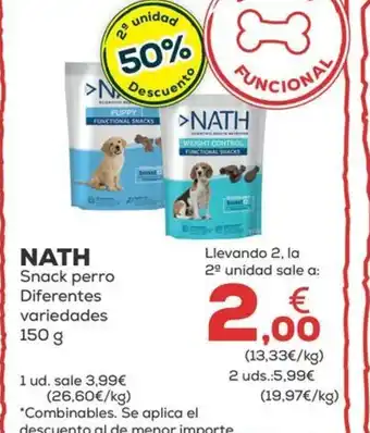 Kiwoko NATH Snack perro Diferentes variedades 150 g oferta