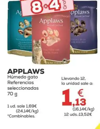 Kiwoko APPLAWS Húmedo gato Referencias seleccionadas 70 g oferta