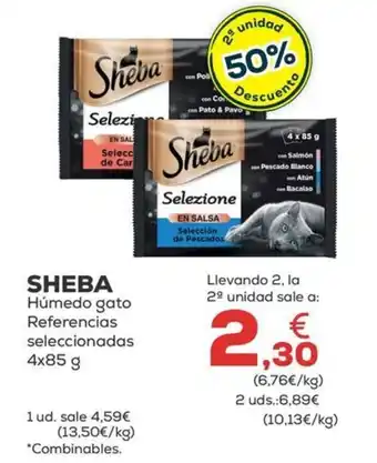 Kiwoko SHEBA Húmedo gato Referencias seleccionadas 4x85 g oferta