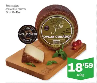 Sorli Formatge d'ovella curat Don Julio oferta