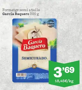 Sorli Formatge semi a talls García Baquero 200 g oferta