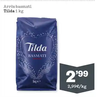 Sorli Arròs basmati Tilda 1 kg oferta