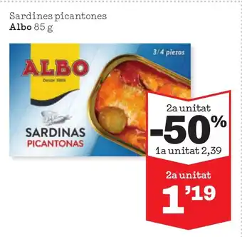 Sorli Sardines picantones Albo 85 g oferta