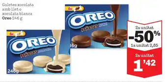 Sorli Galetes xocolata amb llet o xocolata blanca Oreo 246 g oferta
