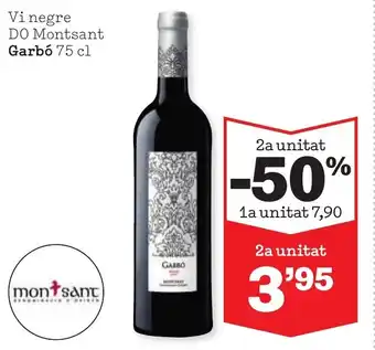 Sorli Vi negre DO Montsant Garbó 75 cl oferta