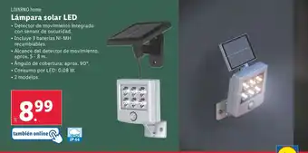 Lidl Lámpara solar LED oferta