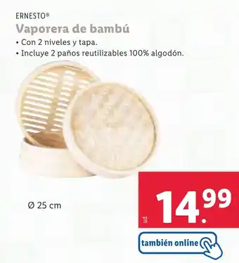 Lidl Vaporera de bambú oferta