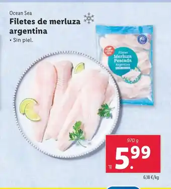 Lidl Filetes de merluza argentina oferta