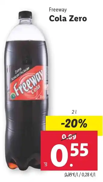 Lidl Freeway Cola Zero oferta