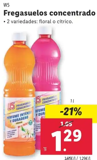 Lidl Fregasuelos concentrado oferta