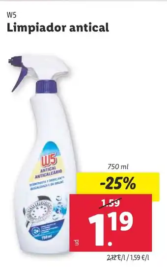 Lidl Limpiador antical oferta
