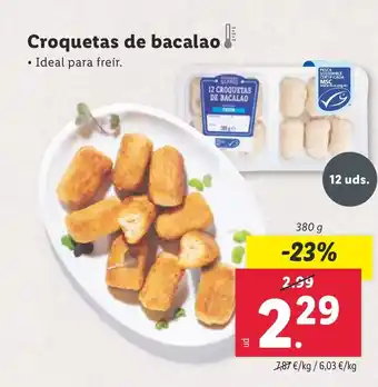 Lidl Croquetas de bacalao oferta