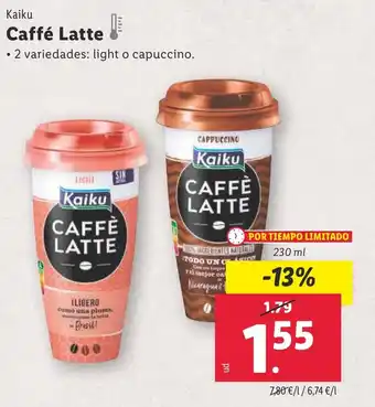 Lidl Caffé Latte oferta