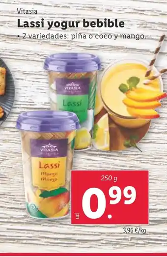 Lidl Lassi yogur bebible oferta