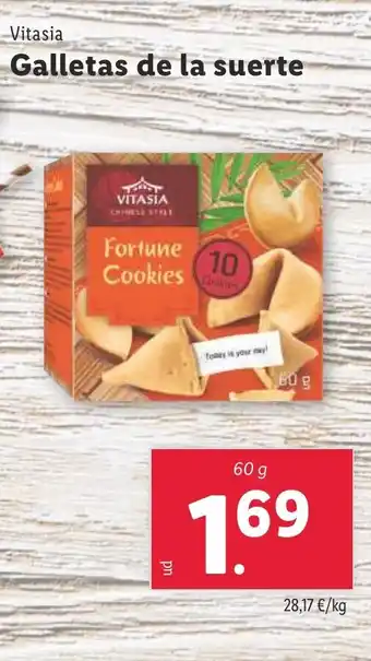 Lidl Galletas de la suerte oferta