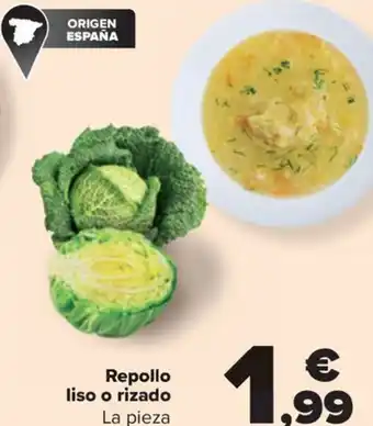 Carrefour Repollo liso o rizado oferta