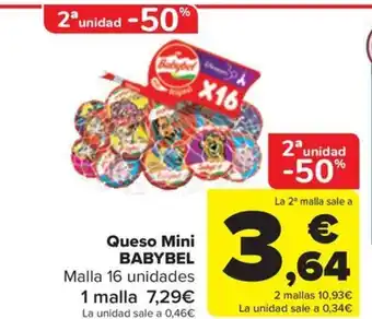 Carrefour Queso Mini BABYBEL oferta