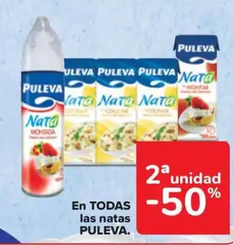 Carrefour EN TODAS las natas PULEVA. oferta