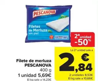 Carrefour Filete de merluza PESCANOVA oferta