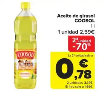 Carrefour Aceite de girasol COOSOL oferta