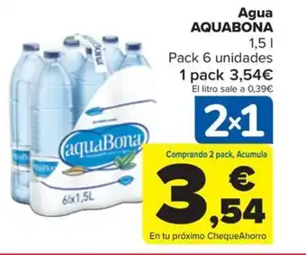 Carrefour Agua AQUABONA oferta