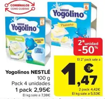 Carrefour Yogolinos NESTLÉ 100 g oferta