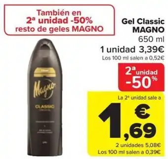 Carrefour Gel Classic MAGNO oferta