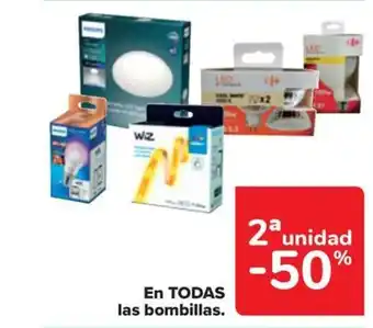 Carrefour EN TODAS las bombillas. oferta