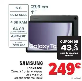 Carrefour SAMSUNG Tablet A9+ oferta