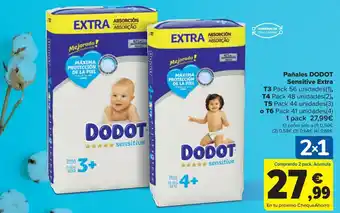 Carrefour Pañales DODOT Sensitive Extra oferta