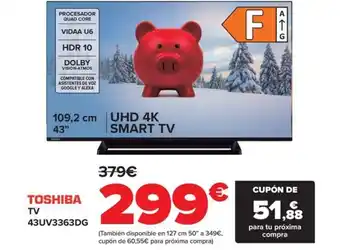 Carrefour TOSHIBA TV 43UV3363DG oferta