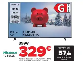 Carrefour Hisense TV 50A6K oferta