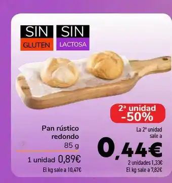 Carrefour Pan Rústico Redondo 85g oferta