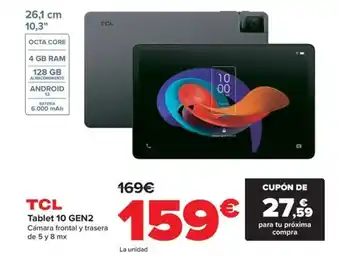 Carrefour TCL Tablet 10 GEN2 oferta