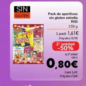 Carrefour Pack De Aperitivos Sin Gluten Estrella Risi 158g oferta