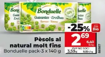 Dia Pèsols al natural molt fins oferta