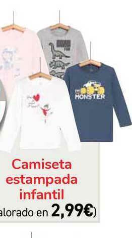 Carrefour Camiseta Estampada Infantil oferta