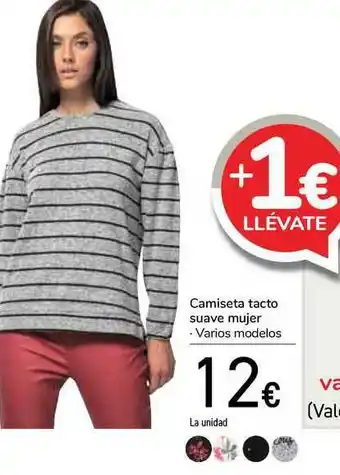 Carrefour Camiseta Tacto Suave Mujer oferta
