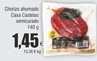 FROIZ Chorizo ahumado Casa Castelao semicurado oferta
