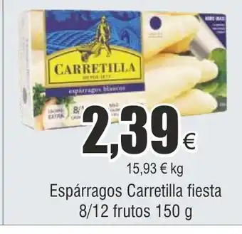 FROIZ Espárragos Carretilla fiesta 8/12 frutos 150 g oferta