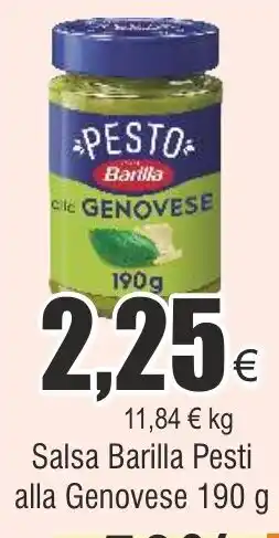 FROIZ Salsa Barilla Pesti alla Genovese 190 g oferta