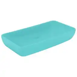 Brico Depôt Vidaxl lavabo rectangular de lujo cerámica verde claro mate 71x38 cm oferta