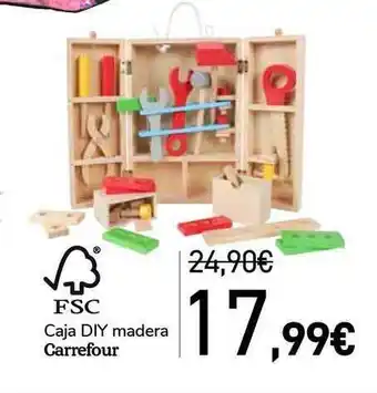 Carrefour Caja Diy Madera Carrefour Fsc oferta