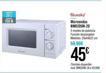 Carrefour Bluesky Microondas Bm020sm-20 oferta