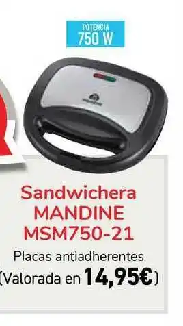 Carrefour Sandwichera Mandine Msm750-21 oferta