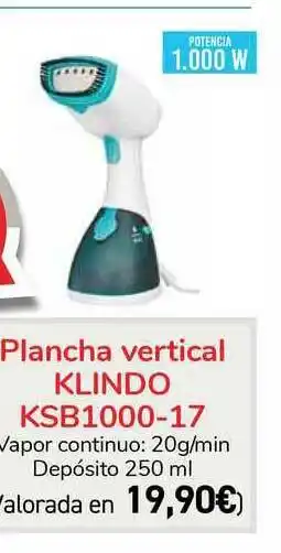 Carrefour Plancha Vertical Klindo Ksb1000-17 oferta