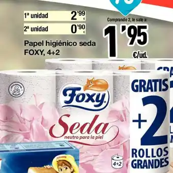 SPAR Foxy Papel Higienico seda oferta